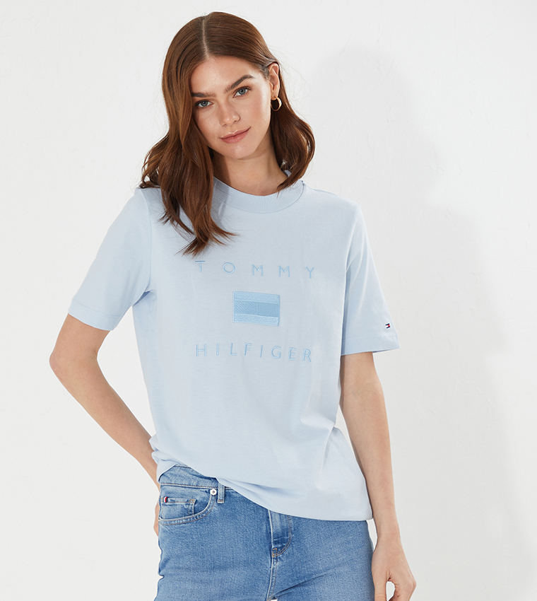 Crew Neck Boxy Crop T-shirt