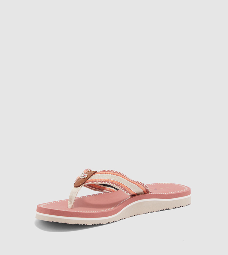 Buy Tommy Hilfiger Artisanal Flat Flip Flop Slippers In Multiple Colors ...