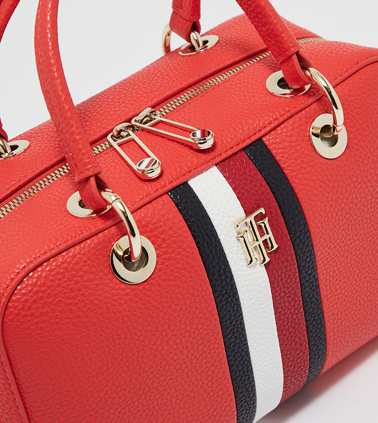 Buy Tommy Hilfiger Essence Signature Medium Duffle Bag In Red