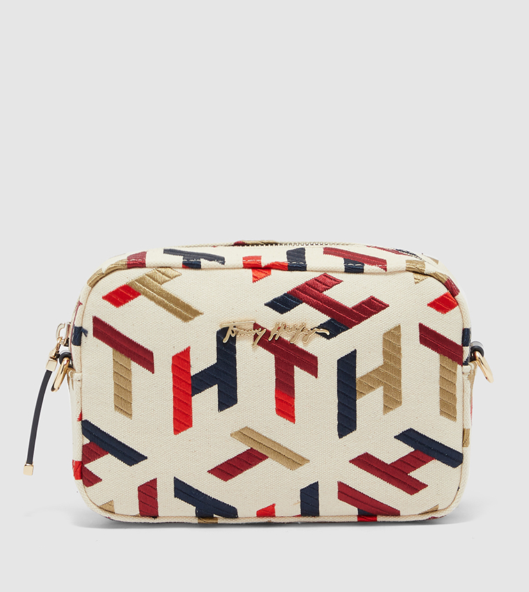 Buy Tommy Hilfiger Iconic Monogram Embroidery Camera Bag In