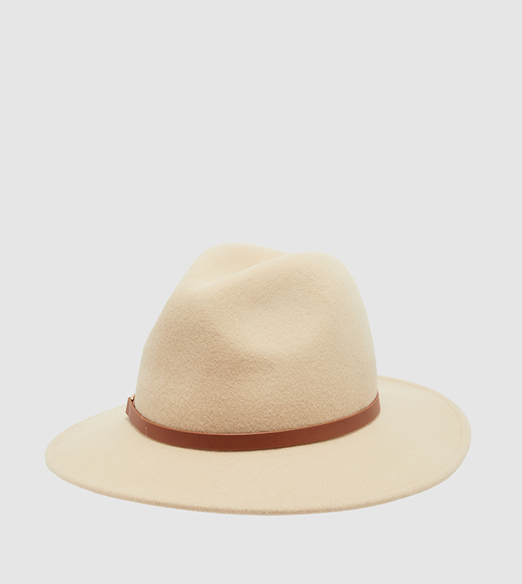 Buy Tommy Hilfiger Club Fedora In Beige | 6thStreet Qatar