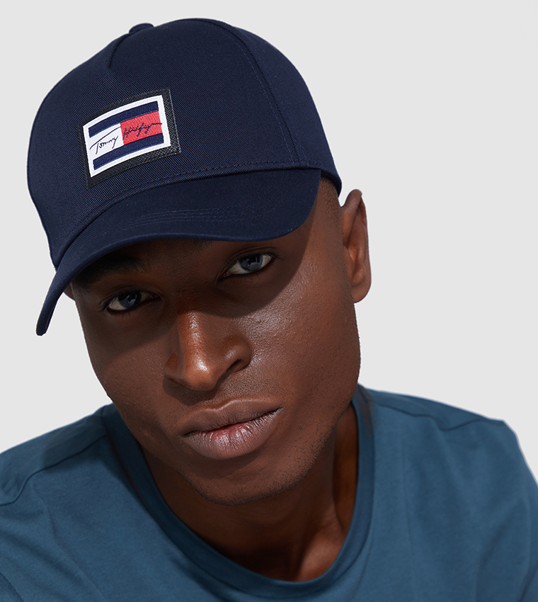 Buy Tommy Hilfiger Signature Flag Baseball Cap In Blue 6thStreet