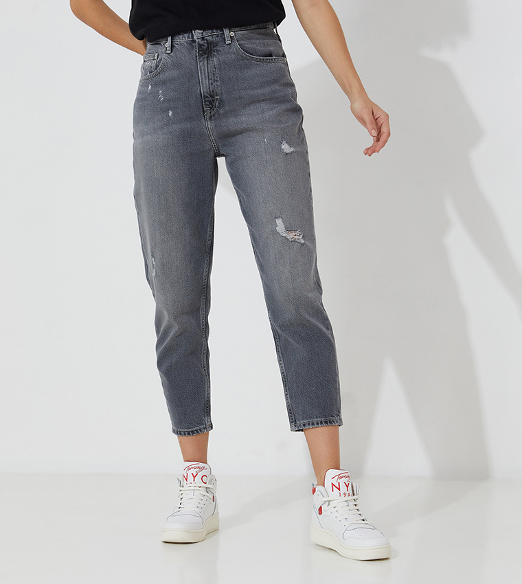 Distressed Jeans Tommy Hilfiger Mom Fit Jeans Buy Tommy Hilfiger