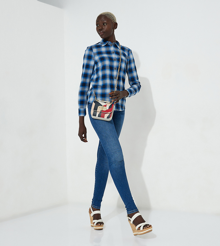 Buy Tommy Hilfiger High Rise Skinny Fit Jeans In Indigo