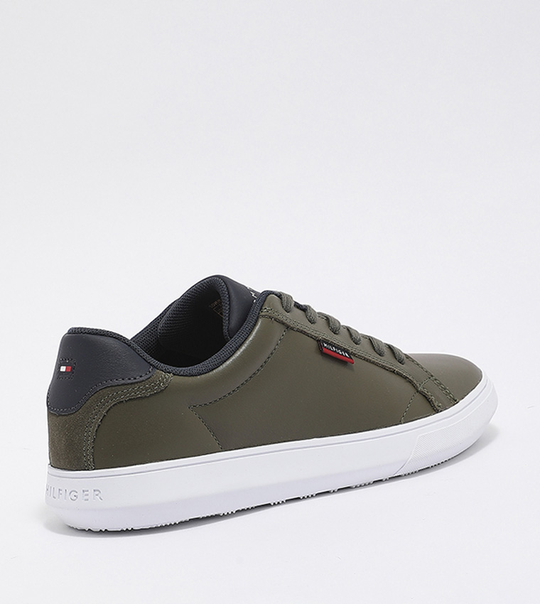 Buy Tommy Hilfiger Essential Leather Shoe In Green 6thStreet Kuwait