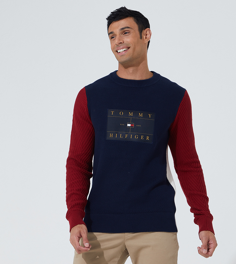 Tommy hilfiger best sale block sweater