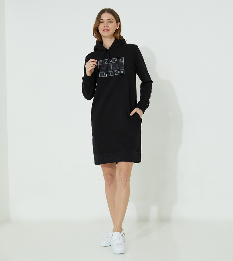 Tommy hilfiger clearance hooded dress