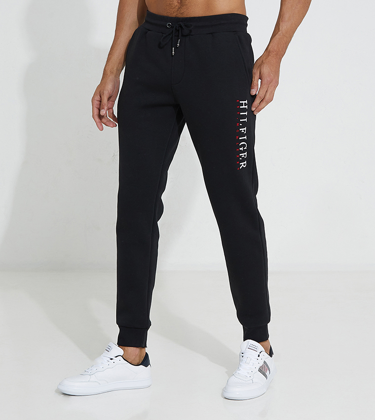 Tommy discount black joggers