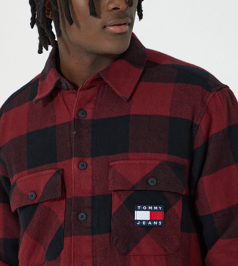 Buy Tommy Jeans Checkered Flannel Shirt 