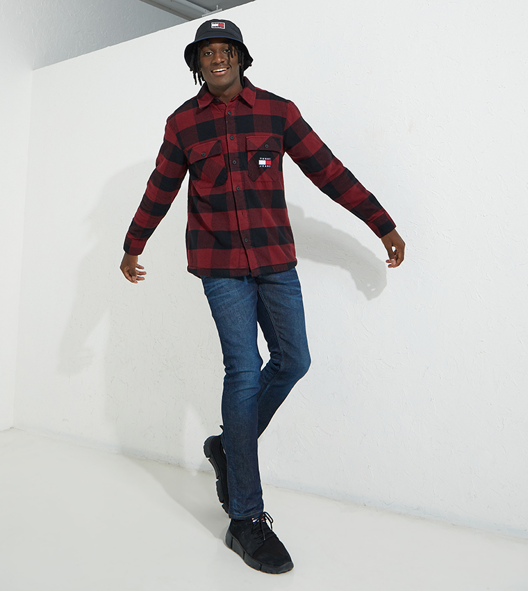 Buy Tommy Jeans Checkered Flannel Shirt 
