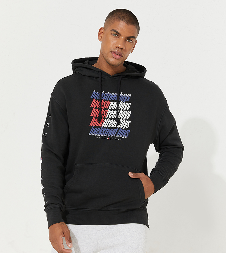 Buy Tommy Hilfiger Abo Tju Backstreet Boys Printed Hoodie In Black 6thStreet Bahrain