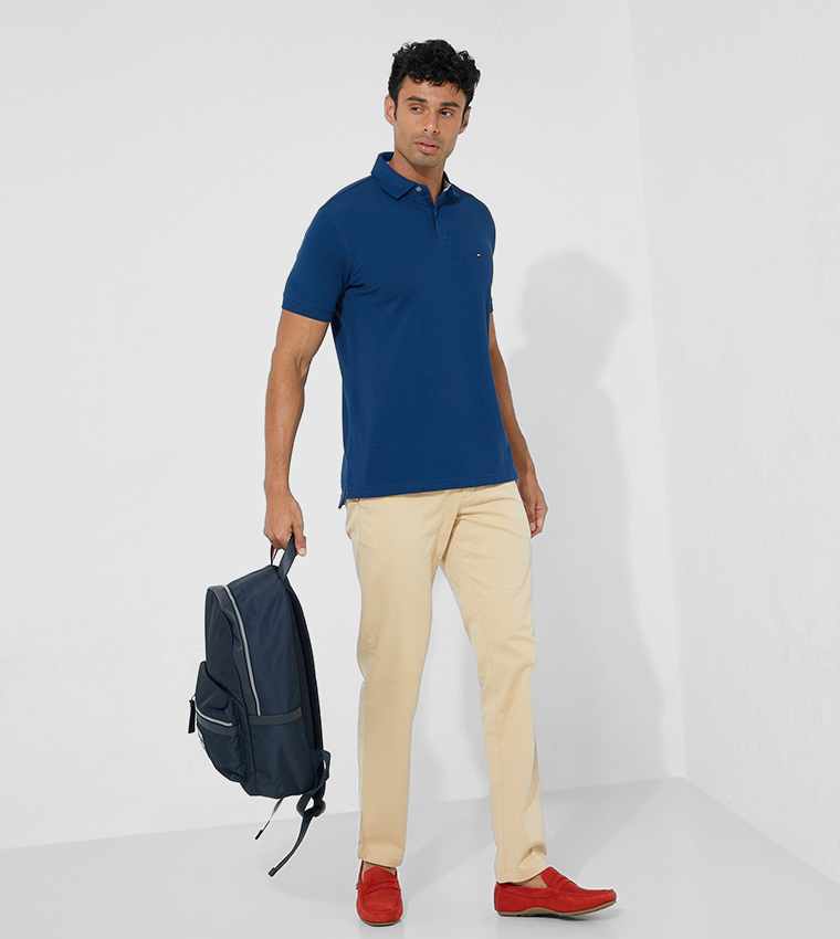 Basic Solid Regular Fit Polo T-Shirt