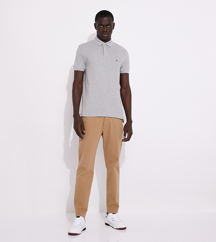 Logo Embroidered Short Sleeves Polo T-Shirt