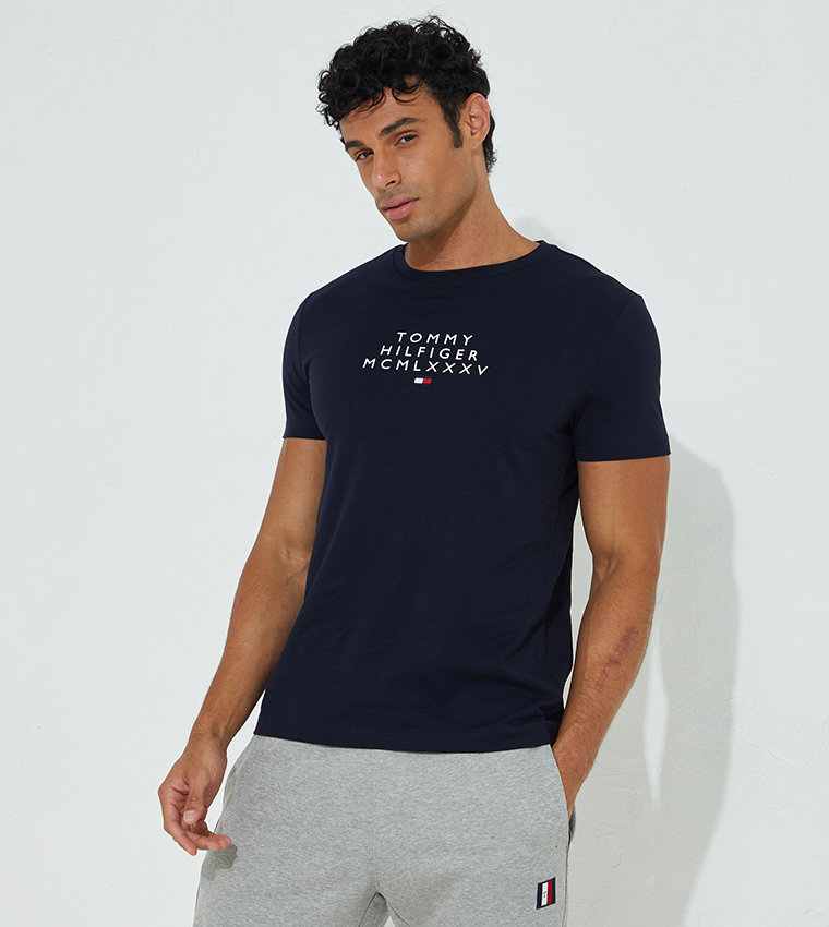 Tommy Hilfiger Solid Graphic T Shirt 