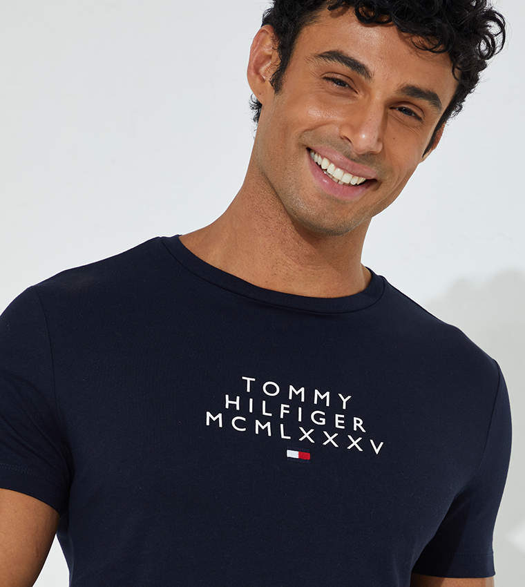 Tommy Hilfiger Solid Graphic T Shirt 