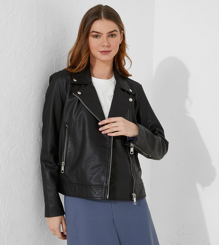 Tommy Hilfiger Leather Jacket Women Sale Online | bellvalefarms.com