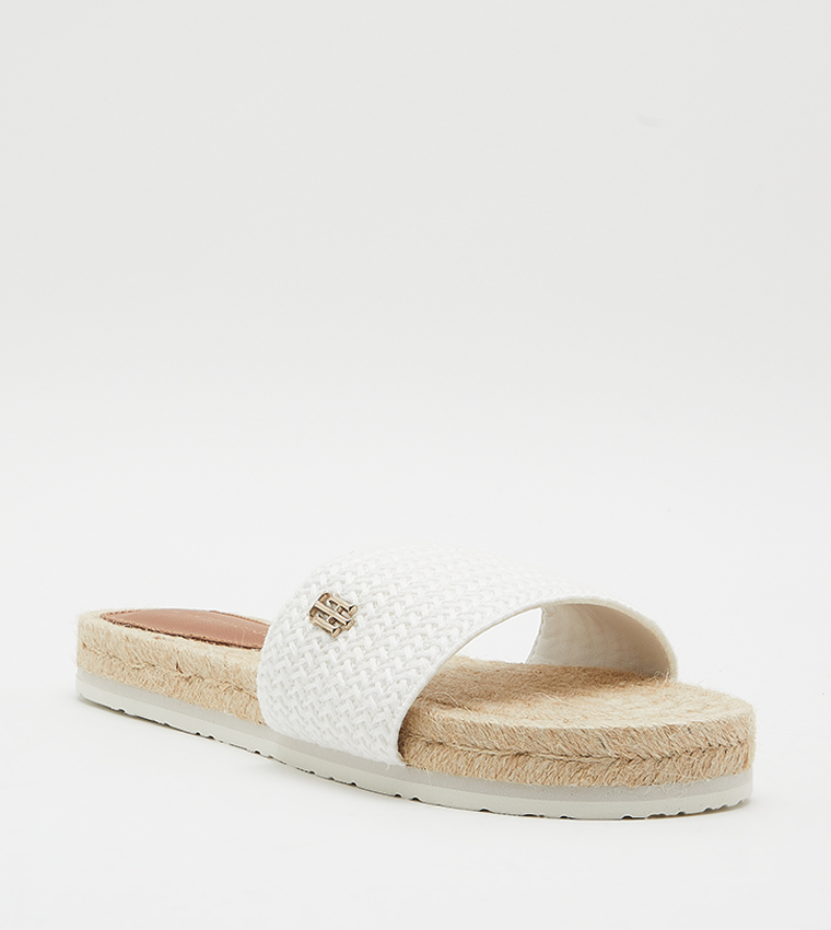 Peep store toe sliders