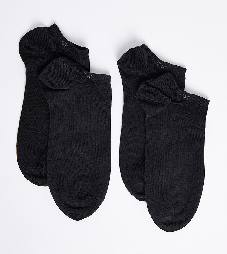 Pack of 2 Solid Ankle Socks