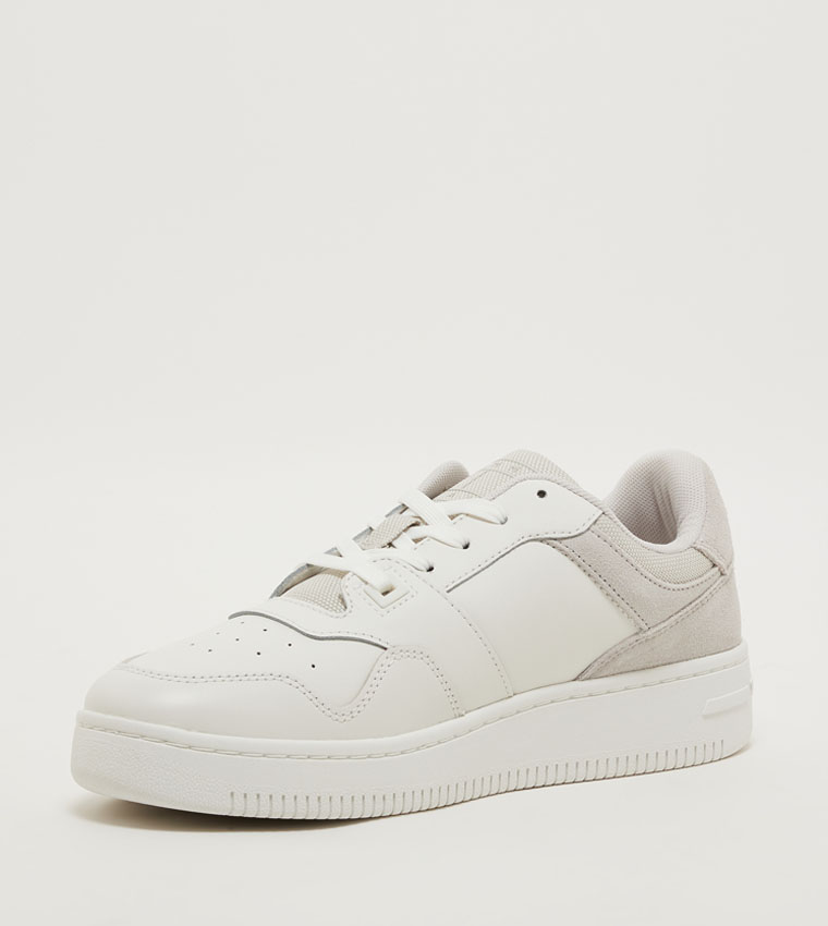 Logo Detail Retro Basketball Sneakers