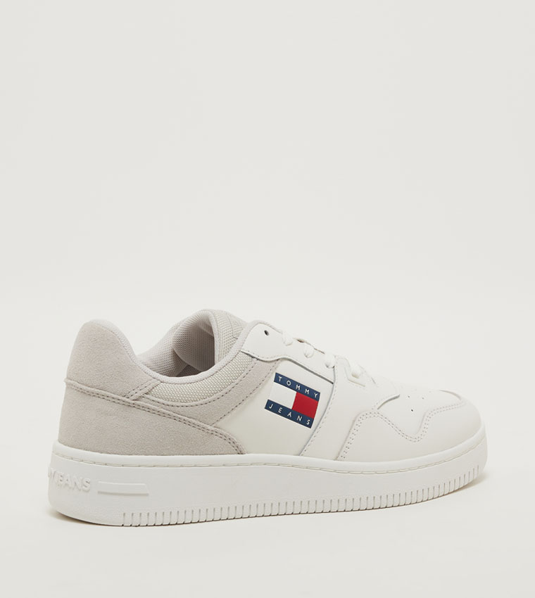 Logo Detail Retro Basketball Sneakers