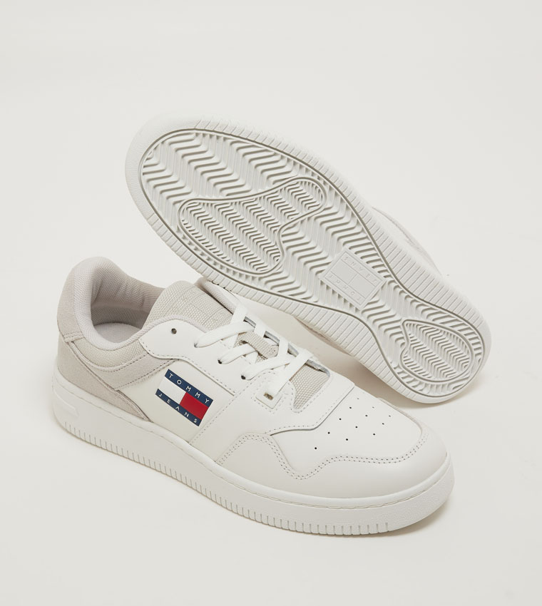 Logo Detail Retro Basketball Sneakers