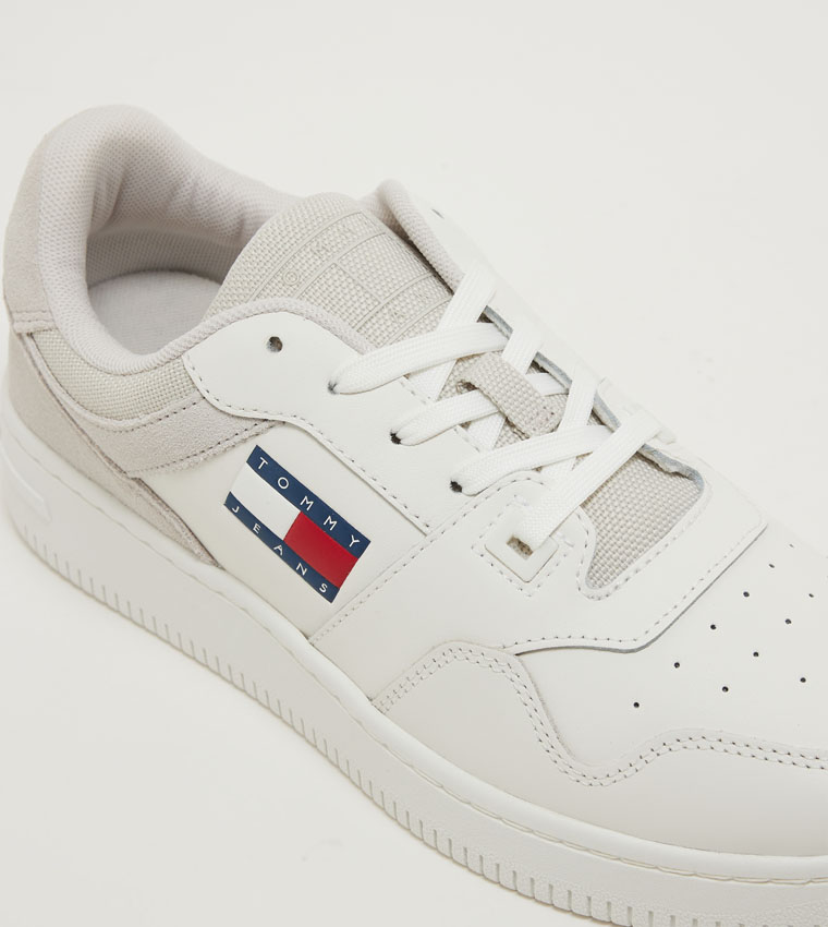 Logo Detail Retro Basketball Sneakers