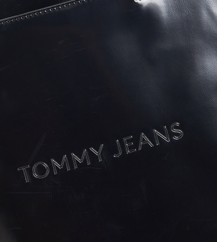 Logo Detail Zippered Tote Bag