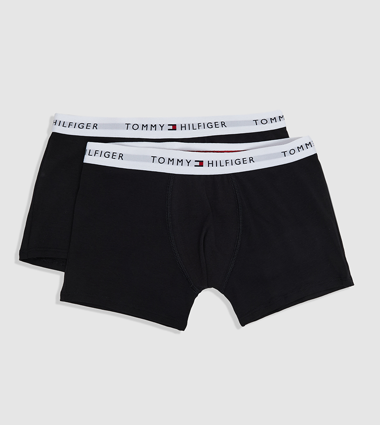 2-Pack Logo Printed Waistband Trunks