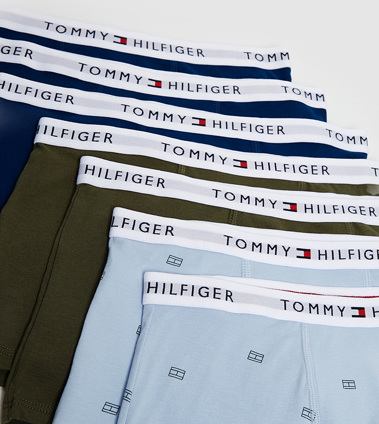 Pack of 7 Logo Waistband Trunks