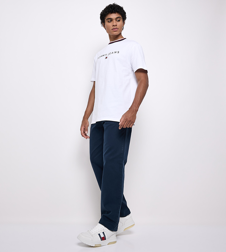 Solid Mid Rise Chinos