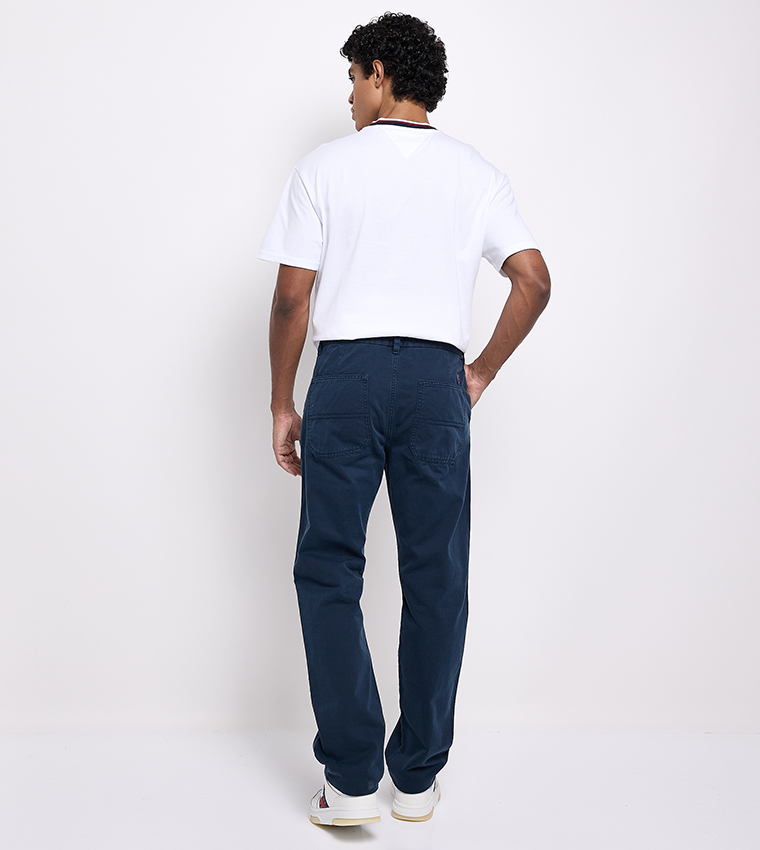 Solid Mid Rise Chinos
