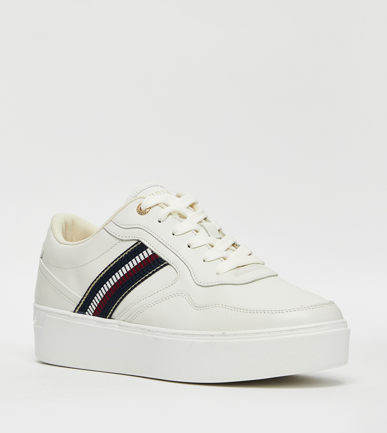 Stripe Detail Platform Sneakers