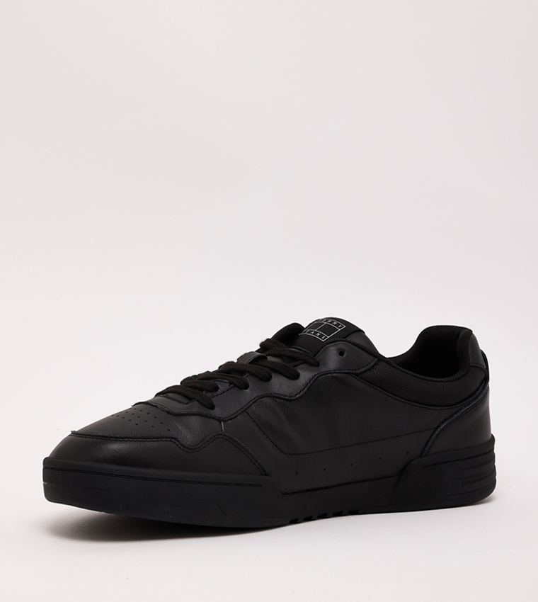 Flag Detail Lace Up Sneakers