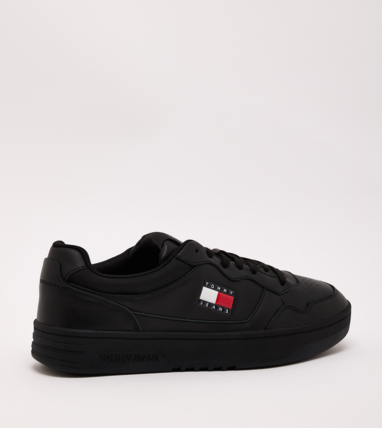 Flag Detail Lace Up Sneakers