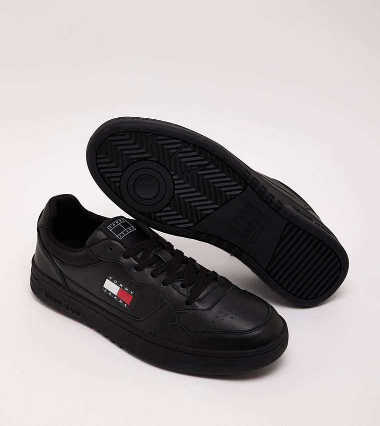 Flag Detail Lace Up Sneakers