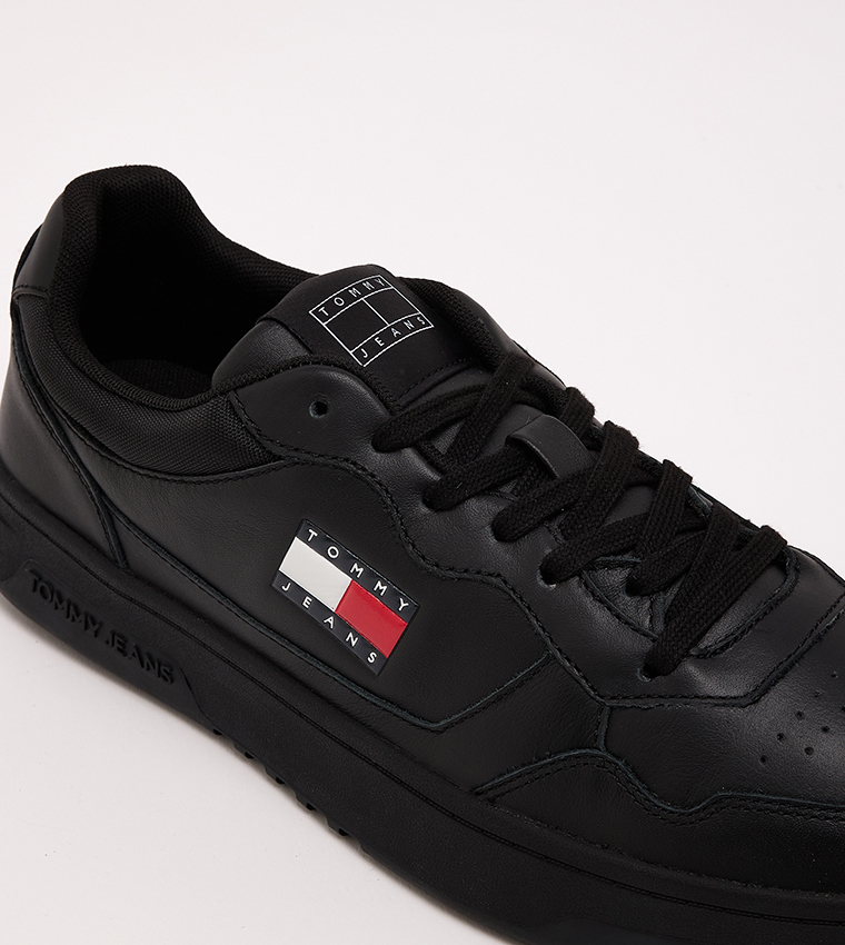 Flag Detail Lace Up Sneakers