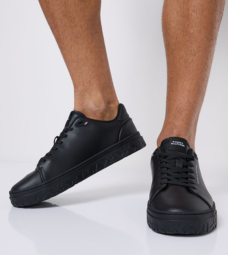 Logo Detail Court Sneakers