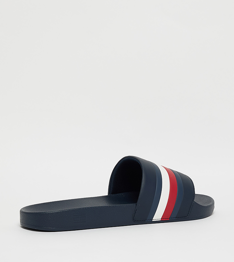 Color Block Open Toe Slides