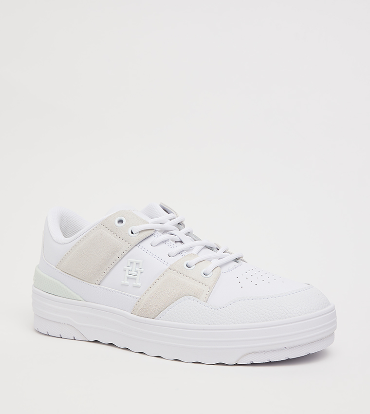 Monogram Detail Platform Sneakers