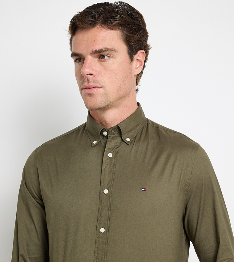 Logo Detail Long Sleeves Shirt