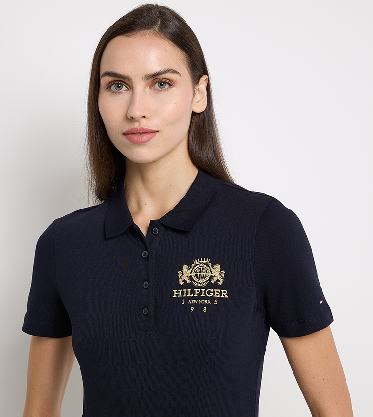 Logo Embroidered Short Sleeves Polo T-Shirt
