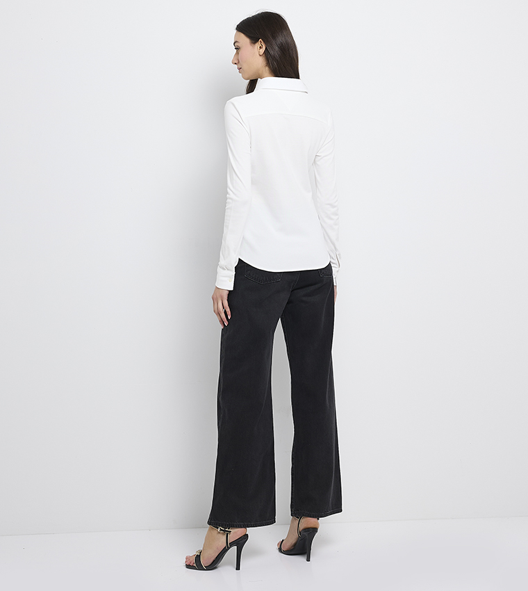 1985 Logo Detail Slim Fit Shirt