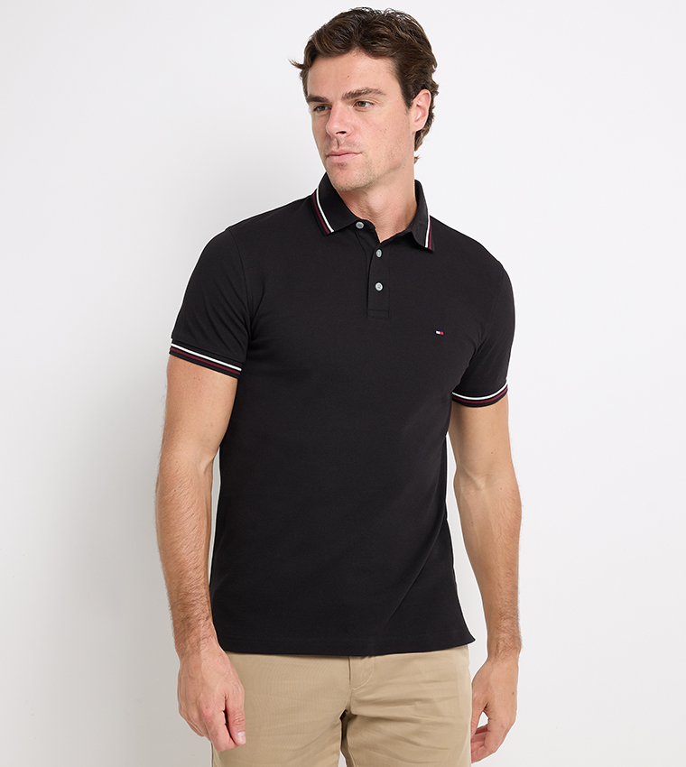 Logo Detail Short Sleeves Polo T-Shirt