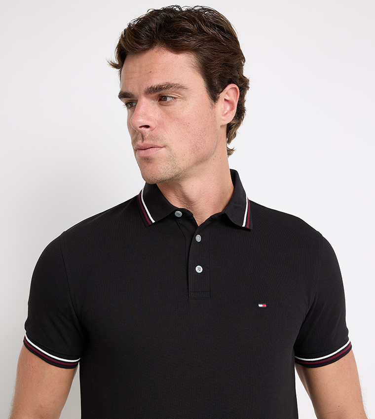 Logo Detail Short Sleeves Polo T-Shirt