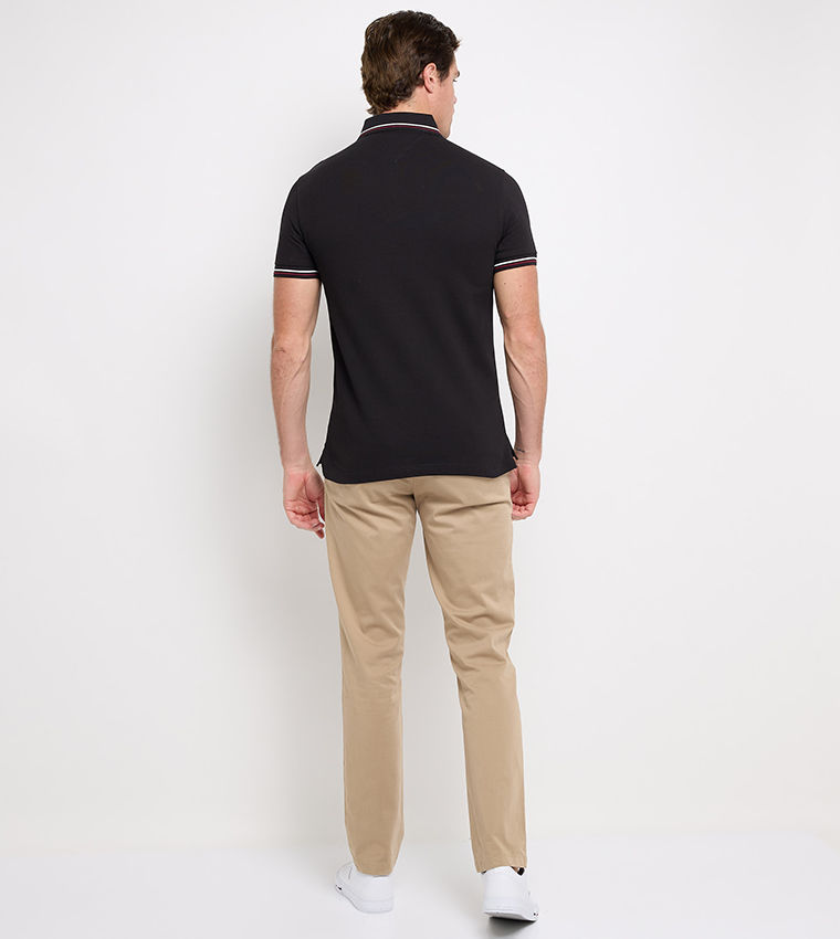 Logo Detail Short Sleeves Polo T-Shirt