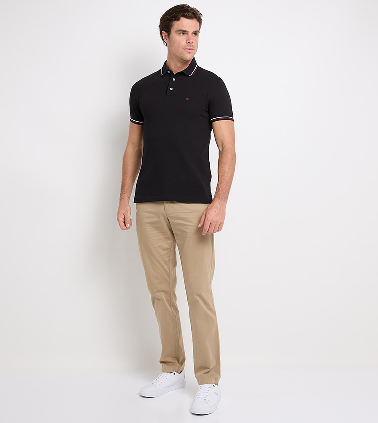 Logo Detail Short Sleeves Polo T-Shirt