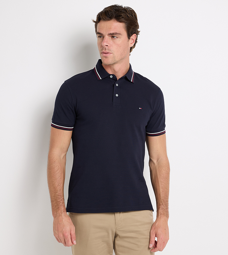 Logo Detail Short Sleeves Polo T-Shirt
