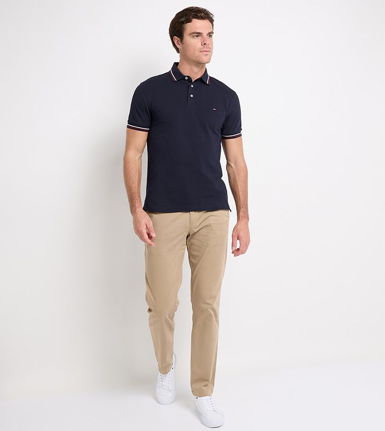 Logo Detail Short Sleeves Polo T-Shirt
