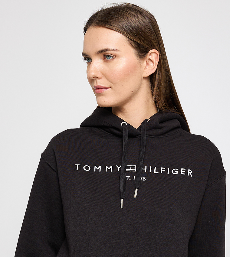 Logo Embroidered Long Sleeves Hoodie