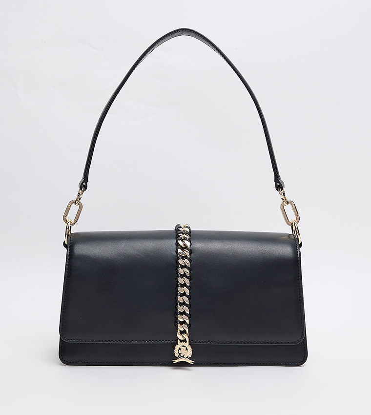 Chain-Link Detail Shoulder Bag